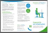 Flyer Ergonomie am Arbeitsplatz